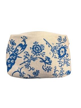New KLM Rituals Airline Amenity Kit Blue Floral Travel Toiletry Bag Set